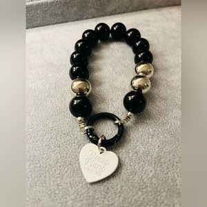 BLACK phone/key or bag charm